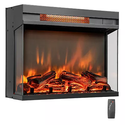 3-Sided Electric Fireplace Heater 23'' Built-in Infrared Quartz W/Remote Control • $149.99