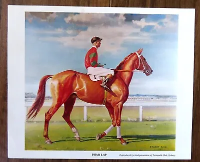 Vintage Colour Newspaper Supplement: PHAR LAP (print 240mm X 200mm) • $15.95