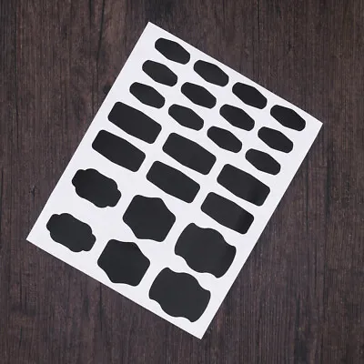 120 Pcs PVC Label Stickers Sticker Chalkboard Labels Stickers Set • $6.64