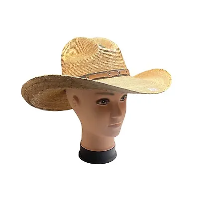 Men’s Wide Brim Western Straw Hat. Men’s Cowboy Western Hat. Sombrero Vaquero. • $32.99