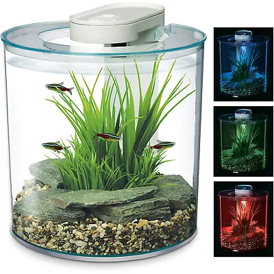 Marina 360 Aquarium LED Remote 4 Colours Fish Tank Filter Beginner Kids 10L Nano • £46.99