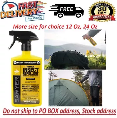 Sawyer Products Premium Permethrin Insect Repellent For Clothing Gear & Tents • $17.97