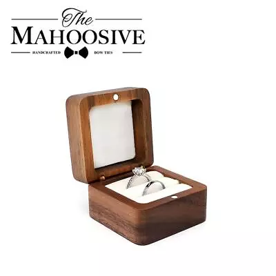 Wood Jewelry Box Wedding Ring Box Earring Rings Box Jewelry Organizer Box Luxury • $9.99