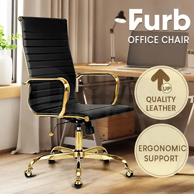 $135.95 • Buy Furb Executive Office Chair Ergonomic Gaming High-Back Computer PU Leather Seat