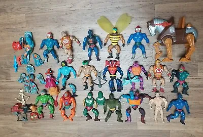 Vintage He-Man Masters Of The Universe Lot Of 22 Figures Weapon For Parts/Repair • $99.99