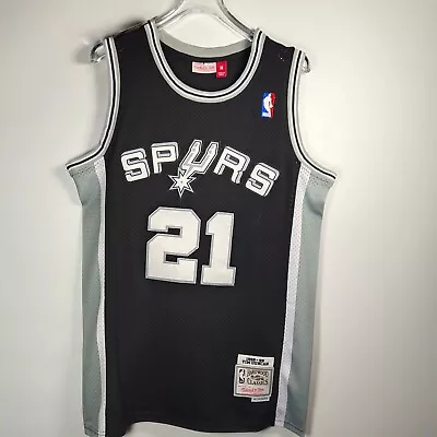 San Antonio Spurs #21 Tim Duncan 98-99 Season Embroidered Vintage Black • $42.80
