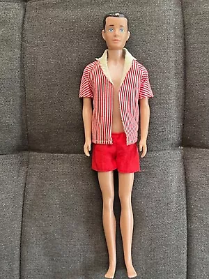 1960s Vintage Ken Doll  With Swim Suit And Short Sleeve Beach Shirt! • $34.99