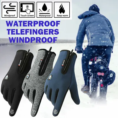 £5.58 • Buy 1Pair Winter Warm Gloves Thermal Windproof Ski Gloves For Cold Weather Men Women