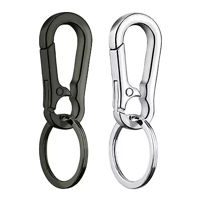 Mini Stainless Steel Carabiner Key Chain Clip Hook Buckle Keychain Key Ring • $7.99