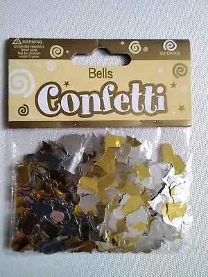 £2.40 • Buy 14g Gold And Silver Bells Table Confetti Wedding Party Engagement Decoration