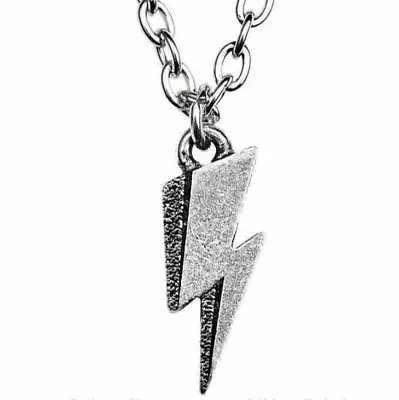 David Bowie Flash Pendant Necklace Boxed Lightning Bolt Music Alchemy England • £12.50