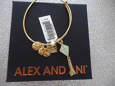 $23.67 • Buy  Alex And Ani INSPIRATION IN FLIGHT Shiny Gold Bangle New W/Tag Card & Box