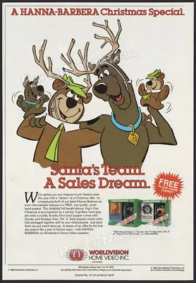 SCOOBY-DOO_/_YOGI BEAR Puppet Promo__Orig. 1983 Trade AD / ADVERT__Hanna-Barbera • $24.99