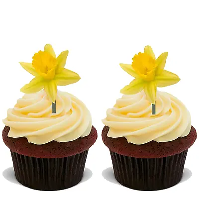 30 PREMIUM EASTER STAND UP EDIBLE RICE CARD FLAT Cup Cake Toppers Decoration D23 • £6.87