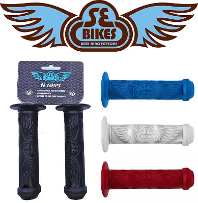 SE BIKES WINGS Flanged Grips Comfort & Control BMX Bike Choose Color • $10.03