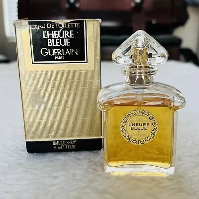 Guerlain Paris L’Heure Bleue EDT Natural Spray Code 7B01 Vtg Perfume 50 Ml/1.7oz • $150