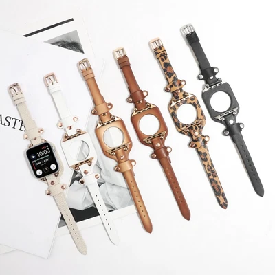 $18.99 • Buy Genuine Leather Apple Watch Band Strap IWatch Series 7 SE 6 5 4 3 2 1 38mm-45mm