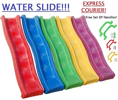 £119 • Buy Kids Garden Wavy Water Slide Heavy Duty For Children Playgrounds Climbing Frame
