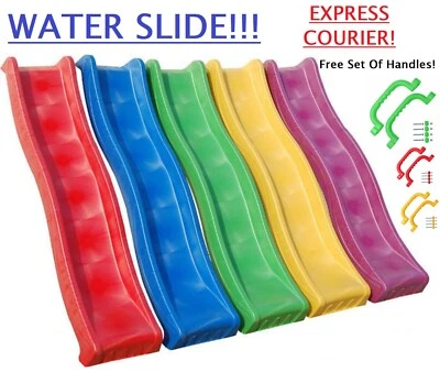 £119 • Buy Kids Garden Wavy Water Slide Heavy Duty For Children Playgrounds Climbing Frame