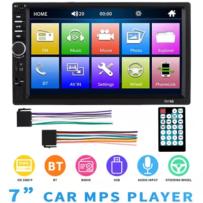  Audio Receiver Double Din Car Stereo Player 7  Double DIN Head Unit Car Stereo • $49.99