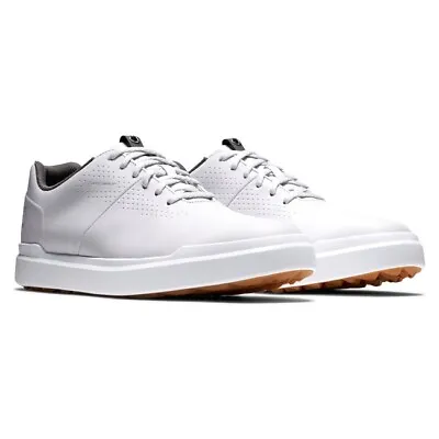 Men's FootJoy Contour Casual Spikeless Golf Shoes - White - Size 9.5 • $99