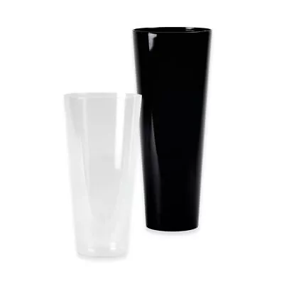 Acrylic Conical Vase In Various Colours 25cm X 15cm Lightweight Container • £8.99