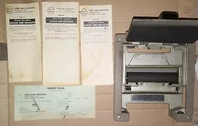Vintage Library Index Catalog Card Printing Press Duplicator Machine: Chiang 70s • $225