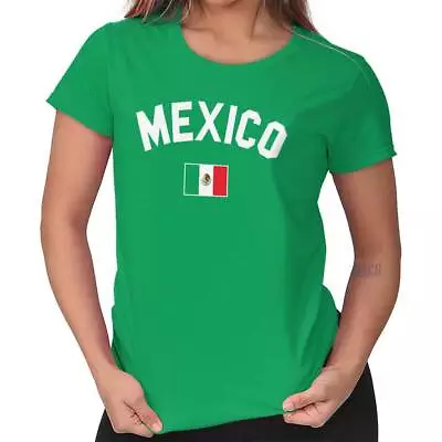 Mexico Country National Pride Mexican Soccer Womens Short Sleeve Ladies T Shirt • $19.99