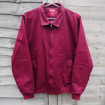 £29.99 • Buy Merc London Men's Classic Harrington Bomber Jacket Burgundy Wine Size Medium M