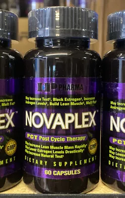 IP Pharma NOVAPLEX  Anti-Estrogen Testosterone Booster PCT 60 Caps BUILD MUSCLE • $46.50