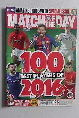 BBC Match Of The Day Magazine December 2016 Special Issue 100 Best Players #435 • £9.99