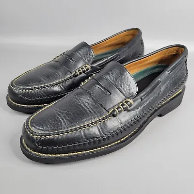 H.S. Trask Gum Lite Men's Slip On Loafers Casual Black Size 12 M Vibram Soles  • $49.95
