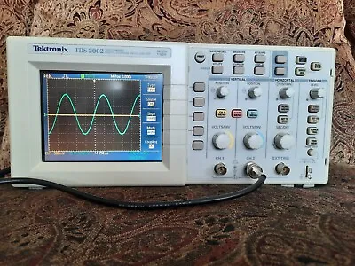 Tektronix TDS 2002 Two CH Digital Oscilloscope 60 MHz W/TDS2CMA Data Interface • $400