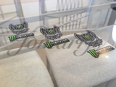 3 Authentic Monster Army Energy Drink Athlete Sponsor 2-in-1 Sticker Decal BMX • $6.99