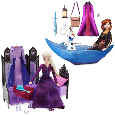 Disney Store Authentic Frozen 2 Elsa Bedroom & Anna Adventure Playset Bundle • $49.99