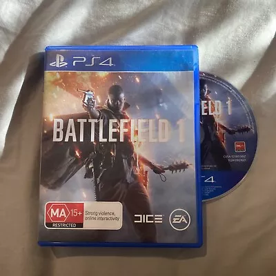 Battlefield 1 PS4 Game *FREE SHIPPING* EA Dice FPS Shooter PlayStation 4 Games • $7.47