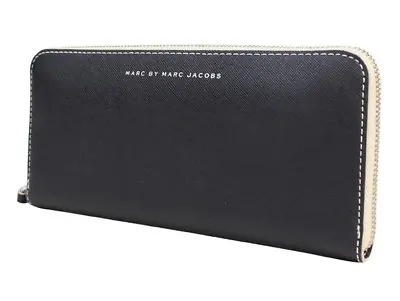 NWT MARC BY MARC JACOBS® Slim Zip Around Wallet Black / Multi • $99