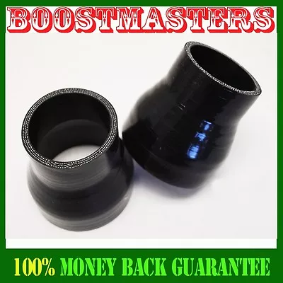 2 Pieces 2 3/4 To 2 1/4 Reducer Silicone Hose 2.75 -2.25  Reducer Coupler BLACK • $15.75