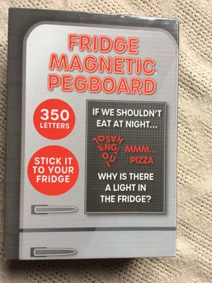 £1.99 • Buy Message Board Fridge Magnetic Pegboard Gift / Present 350 Letters Crafty Board 