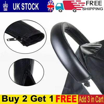 £5.78 • Buy Baby Stroller Pushchair Handle Grips Sleeve Bar Armrest Bumper Protective Cover+