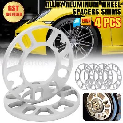 4x 10mm Alloy Aluminum Wheel Spacers Shims Spacer Universal 4/5 Stud Car Kit • $28.26