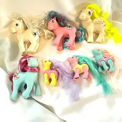 LOT OF 7 VINTAGE MY LITTLE PONY MLP G1 TIFFANY PRIMROSE BALLERINA BABY 1980s • $49.99