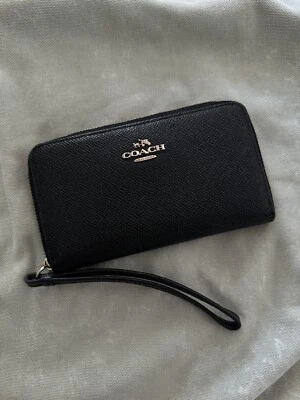 £14.90 • Buy Coach Zip Wallet Wristlet - Black
