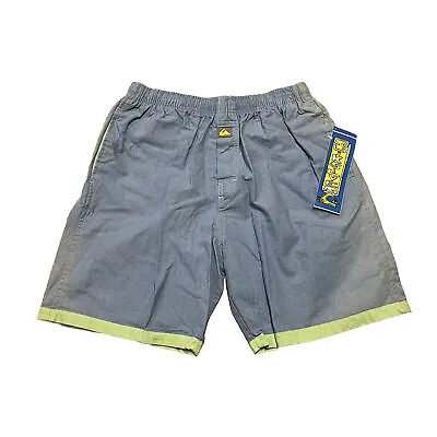 Quiksilver Shorts Boys 30 Double Cotton Elastic 80s Vintage • $25