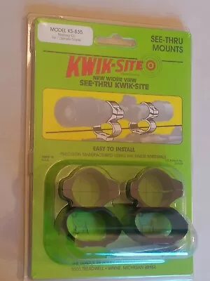 Kwik-site - See Thru Scope Rings - Model Ks-835 - Mossberg 835 - 1   • $8.90