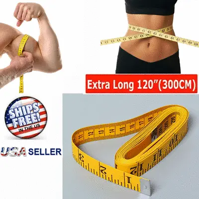 120  Body Measuring Tailor Tape Ruler Sewing Cloth Measure Seamstress Soft Flat  • $3.99