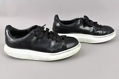 Size 9 Alexander Mcqueen Black Leather Sneakers  • $49.99