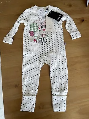 New Baby Girls 3-6 Months Long Babygrow Romper Sleepsuit • £2