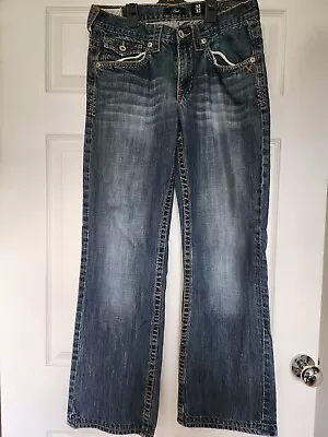 Authentic Hand Finishings Tailor Mens 32/32 Boot Marc Ecko Cut & Sew Denim Jeans • £14.95