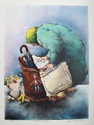 $600 • Buy Seymour Rosenthal, The Treasure Seeker, Lithograph, Signed And Numbered In Penci